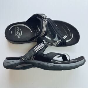 ABEO Bio System Topanga Black Orthotic Sandals